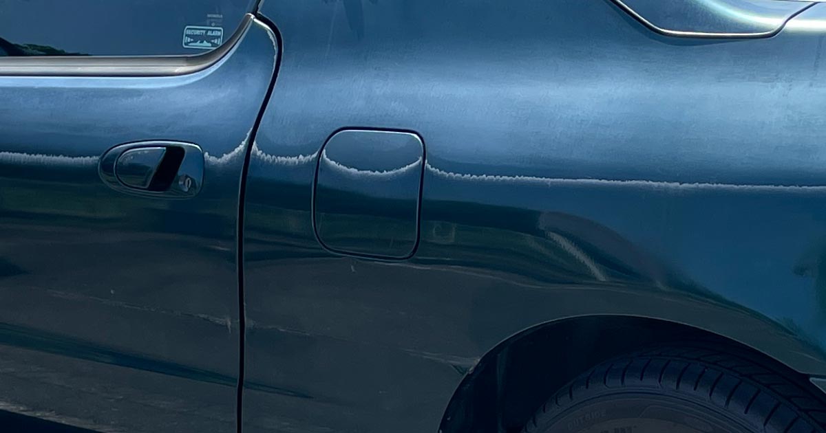 90車 室内にガソリンにおう